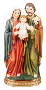 Holy Family Statue 12.5cm Family Life Catholic Gifts