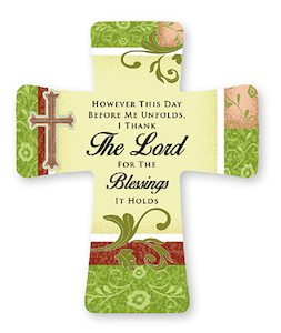 However This Day Unfolds… Porcelain Cross Family Life Catholic Gifts