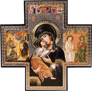 Icon Cross – Mother of Tenderness Family Life Catholic Gifts