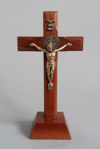 St Benedict Standing Crucifix Family Life Catholic Gifts