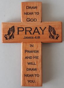 Wooden Cross – Scripture Pray Family Life Catholic Gifts