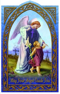 May Your Angel Guide You – Holy Card Family Life Catholic Gifts