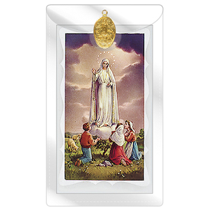 Our Lady of Fatima – Holy Card & Medal Family Life Catholic Gifts