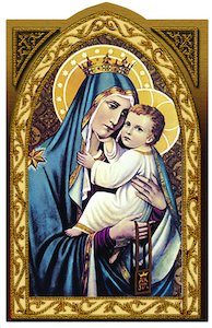 Gift: Our Lady of Mt Carmel Holy Card Family Life Catholic Gifts