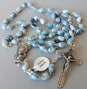 Beautiful Rosary – Blue Glass Family Life Catholic Gifts