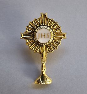 Holy Eucharist Pin/Brooch Family Life Catholic Gifts