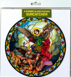 St Michael Suncatcher Family Life Catholic Gifts