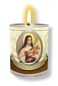 Votive Candle – St Therese of Lisieux Family Life Catholic Gifts