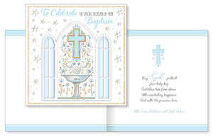 Baptism Card – Boy Family Life Catholic Gifts