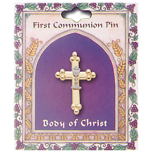 First Communion Lapel Pin Family Life Catholic Gifts