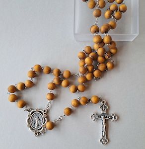 Wooden Scented Rosary Family Life Catholic Gifts