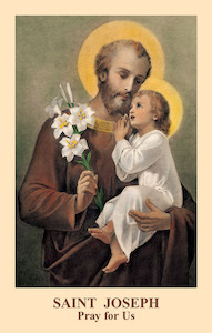 St Joseph – Prayer Card Family Life Catholic Gifts