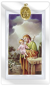 St Joseph with Medal Family Life Catholic Gifts