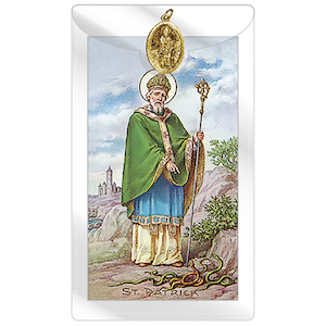 St Patrick with medal Family Life Catholic Gifts