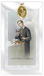 St Gerard – Holy Card and Medal Family Life Catholic Gifts