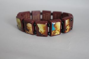 Wooden Pro-Life Bracelet Family Life Catholic Gifts