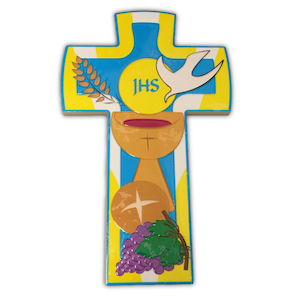 Communion ,Confirmation Combined Cross on card Family Life Catholic Gifts