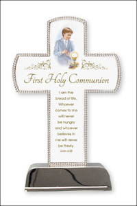 First Holy Communion Cross – Boy Family Life Catholic Gifts