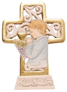 First Holy Communion Cross – Boy Family Life Catholic Gifts