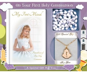 First Holy Communion Gift Set – Girls Family Life Catholic Gifts