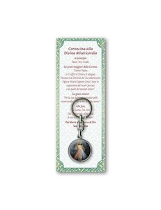 Divine Mercy/St Faustina Keyring (Double-sided) Italy Family Life Catholic Gifts