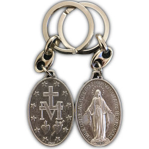 Miraculous Medal Key Ring Family Life Catholic Gifts