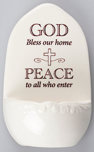 Holy Water Font – 12.5cm Family Life Catholic Gifts