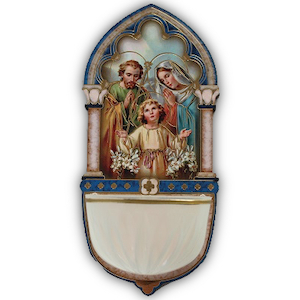 Holy Water Font – Holy Family Family Life Catholic Gifts