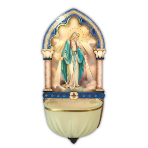 Our Lady of Grace Holy Water Font – Luminous Family Life Catholic Gifts