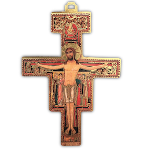 Gift: San Damiano Cross 14cm Family Life Catholic Gifts