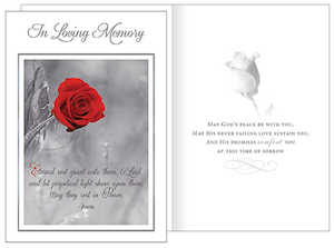 In Loving Memory – Sympathy Card Family Life Catholic Gifts