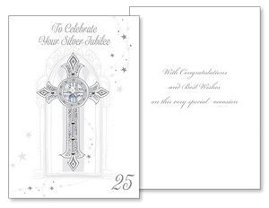 Silver Jubilee Card Family Life Catholic Gifts