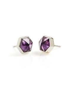 Amethyst Silver Studs