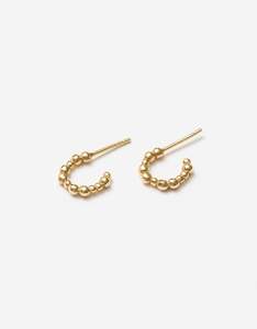 Ashoka Mini Hoop Gold Earrings