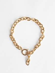 Oval Round Large Bracelet Gold