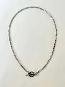 Skinny Silver Snake Long - with clasp