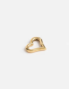 Jewellery: Yellow Gold Heart Clasp Small