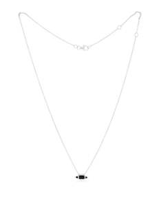 Onyx Silver Amer Necklace