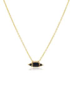 Onyx Gold Amer Necklace