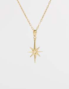 Asteria Citrine Gold Necklace