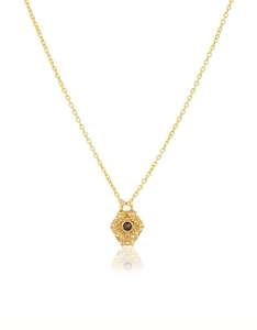 Smokey Quartz Sattva Gold Necklace