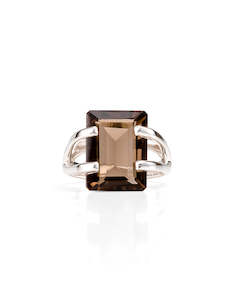 Smokey Quartz Amalfi Silver Ring