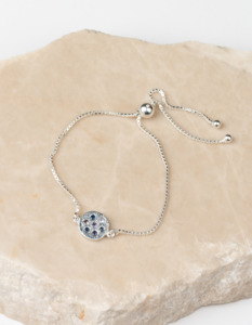 Sapphire & Iolite Silver Bracelet