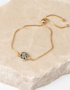 Sapphire & Iolite Gold Bracelet