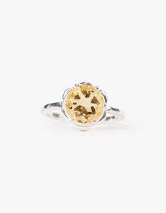 Citrine Silver Sunkissed Ring