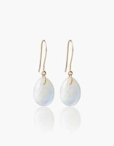 Moonstone Gold Earrings