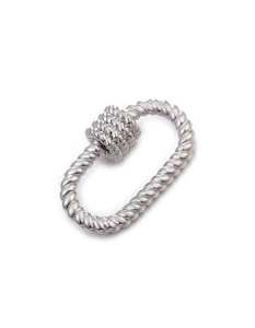 Jewellery: Carrier Lock - twisted silver