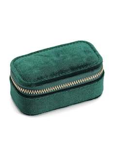 Emerald Velvet Mini Jewellery Box