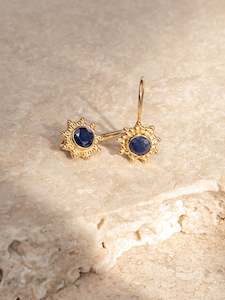 Jewellery: Sapphire Gold Flowers