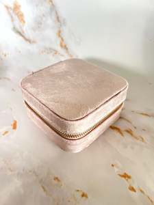 Blush Velvet Trinket Box - small